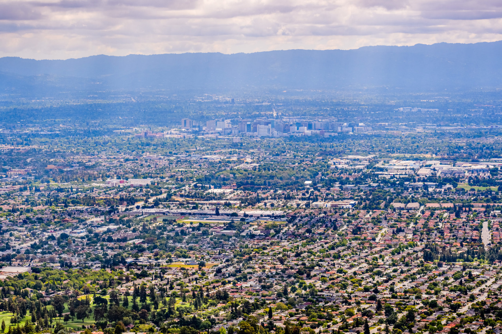 Aerial view of the San Gabriel Valley